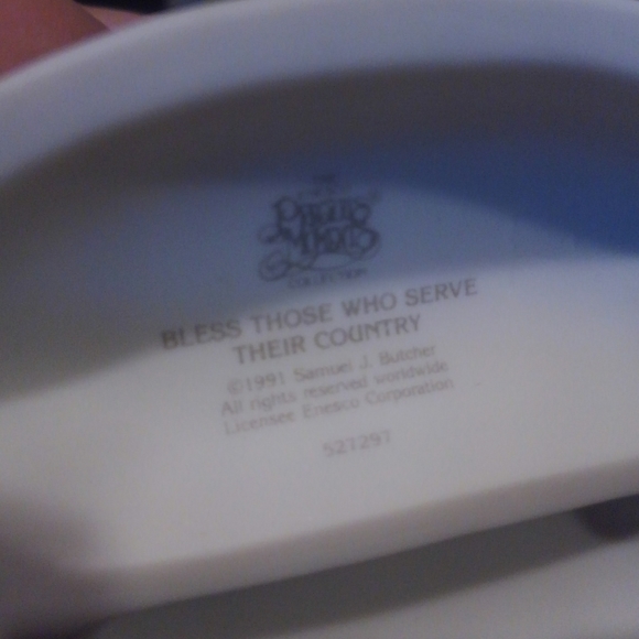 🆕 Vtg 1991 Military Hero Figure Precious Moments ❤️ 90s Bless Those Who Serve - Picture 4 of 11